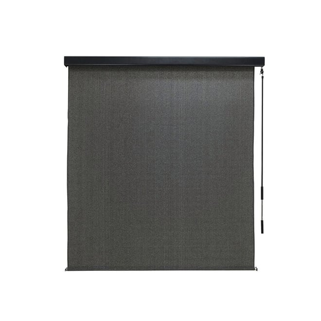 Coolaroo Premium Outdoor Blind with Pelmet Charcoal 1.8 x 2.4m