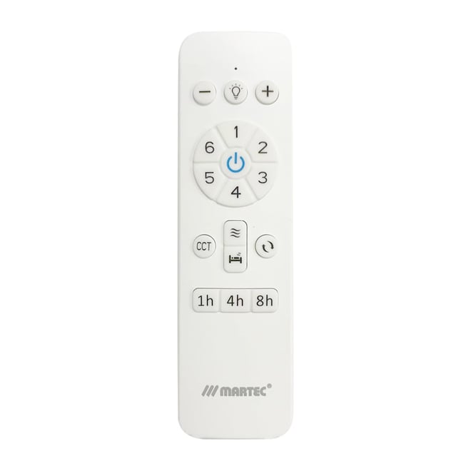 Quantum DC 1320mm DC Ceiling Fan With Remote Control + LED Light Matt White