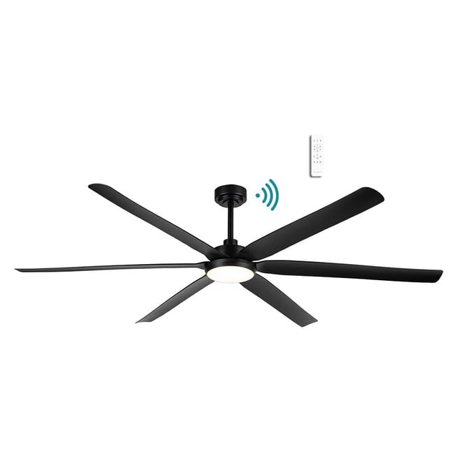 Osprey DC 2050mm 6 Blade Smart Ceiling Fan With WIFI Remote Control + LED Light Matt Black