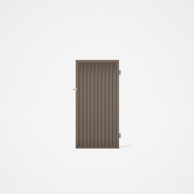 Good Neighbour® CGI Gate Premium .35 BMT Single 1.8m High Sheet: Beige, Frame: Beige