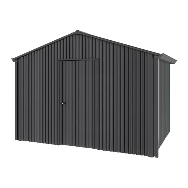 Handi-Heritage Shed H2 3.30X2.52 Roof:Gun Metal Grey Wall:Gun Metal Grey Gable End Single Door
