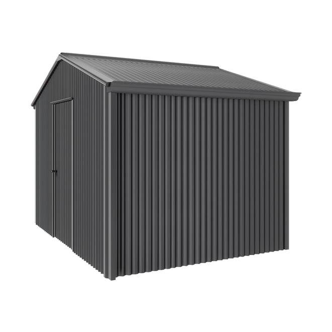 Handi-Heritage Shed H2 3.30X2.52 Roof:Gun Metal Grey Wall:Gun Metal Grey Gable End Single Door