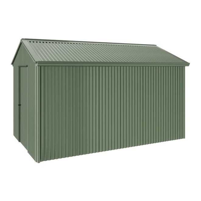 Handi-Heritage Shed H4 3.96X2.52 Roof:Rivergum Wall:Rivergum Gable End Single Door