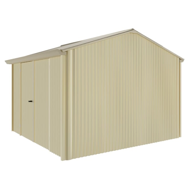 Handi-Heritage Shed H3 3.30X3.30 Roof:Merino Wall:Primrose Front/Rear Double Door