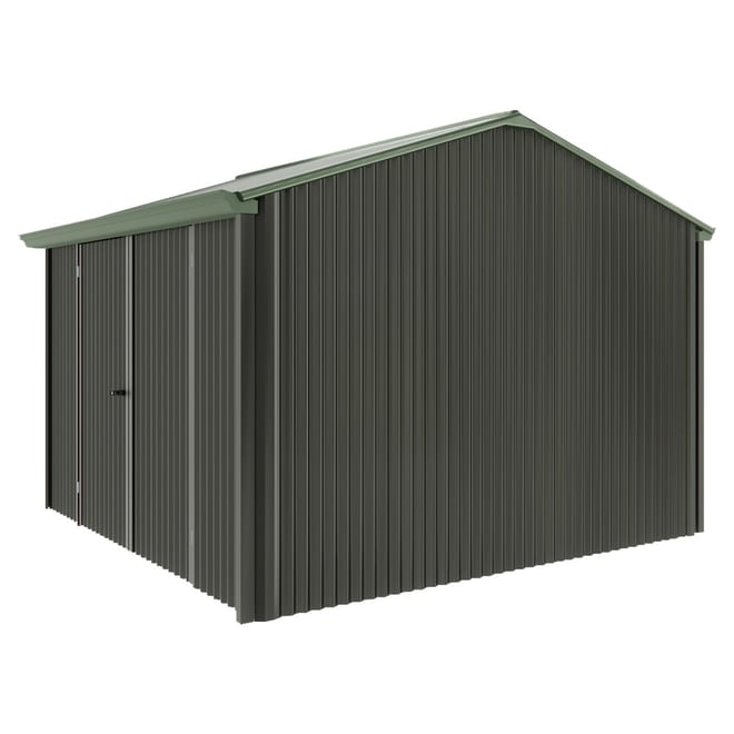 Handi-Heritage Shed H3 3.30X3.30 Roof:Rivergum Wall:Slate Grey Front/Rear Double Door