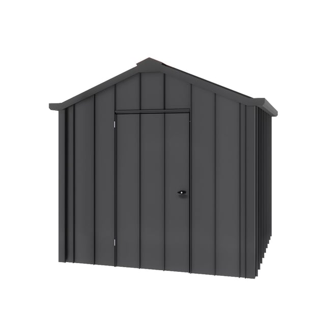 Handi-Hilander Garden Shed HH1 2.48x2.63m Gable End Door Gun Metal Grey