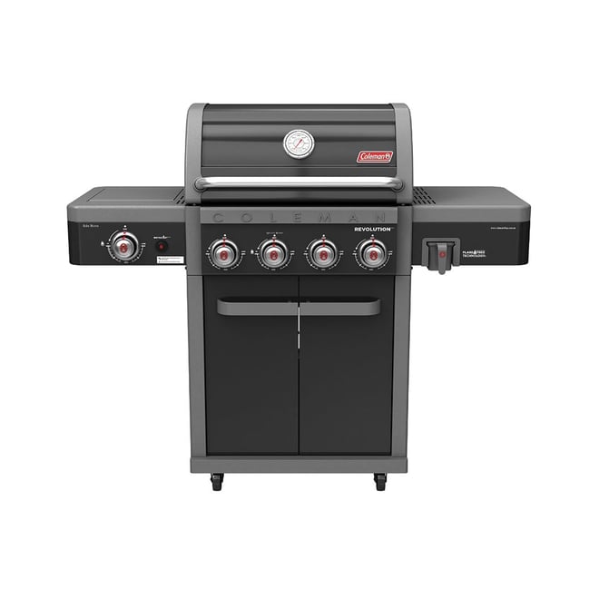 Coleman Revolution 4 Burner BBQ With Side Burner - Shadow Gloss