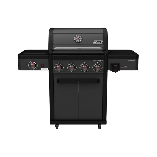 Coleman Revolution 4 Burner BBQ With Side Burner - Charcoal Glimmer