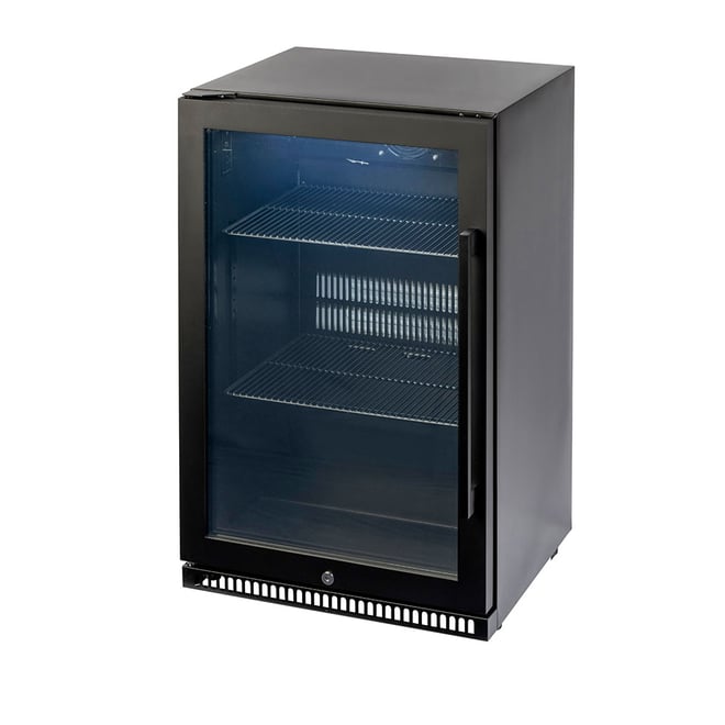 Euro Alfresco Left Hand Single Door Beverage Cooler 118 litre Black