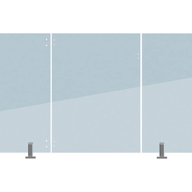Frameless Glass Fencing Hinge Panel 12mm Thick 1000 W x 1200mm H
