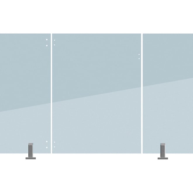 Frameless Glass Fencing Hinge Panel 12mm Thick 1200 W x 1200mm H