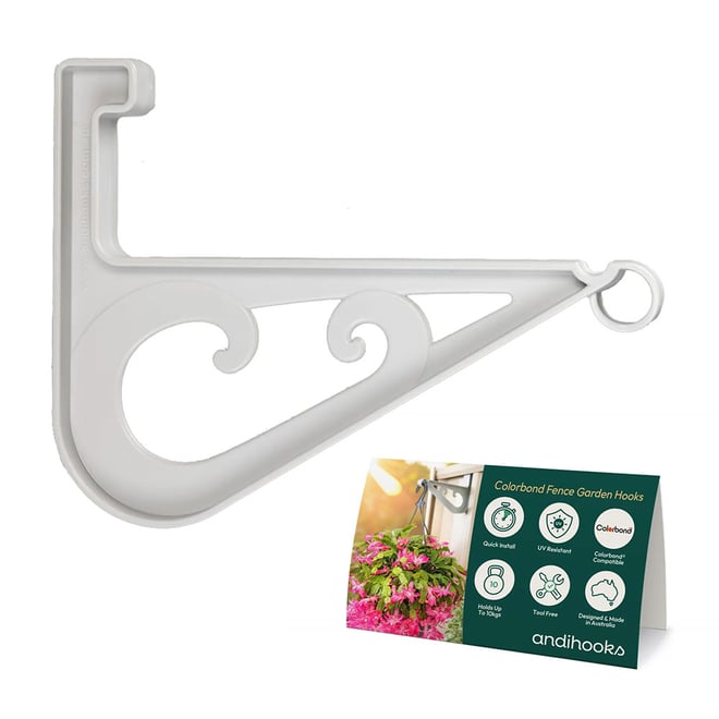 Andihooks® Federation Shale Grey Colorbond Fence Hooks