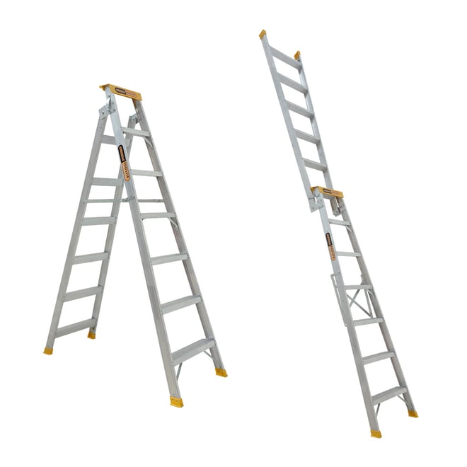 Gorilla 7 Step Pro-Lite® Aluminium Dual Purpose Ladder