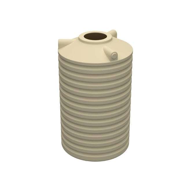 Round Poly Tank 2000L Armour Grey