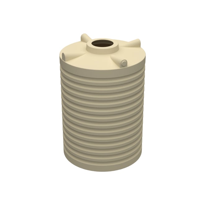 Round Poly Tank 3000L Armour Grey
