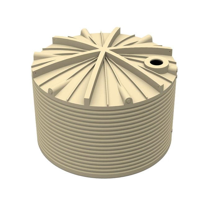 Round Poly Tank 31822L Armour Grey