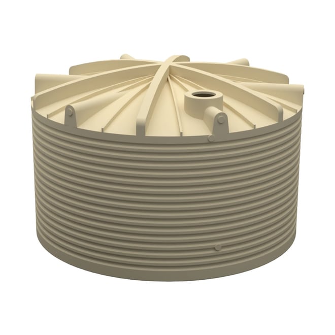 Round Poly Tank 40000L Armour Grey