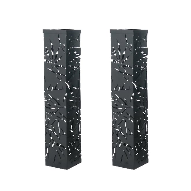 Black Jungle Steel Solar Towers 2 Pack - Small