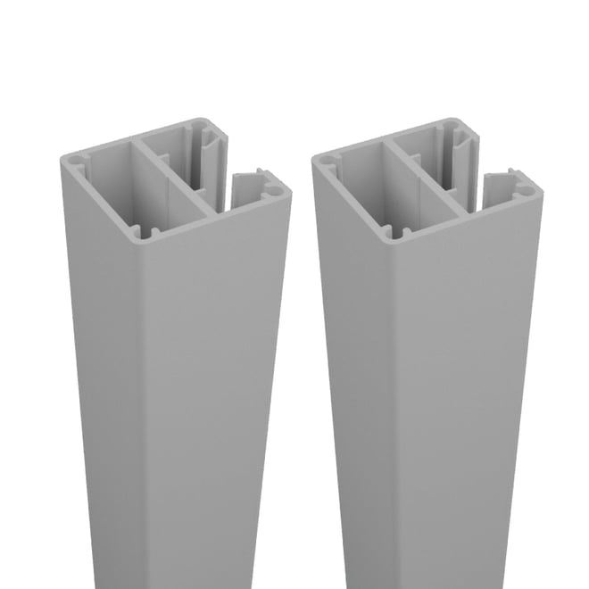 Quickscreen Plus 65mm x 2400mm 1-Way Post Twin Pack Black