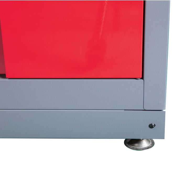 Stratco Red Workshop Kit with Bonus 2 Door Tall Cabinet