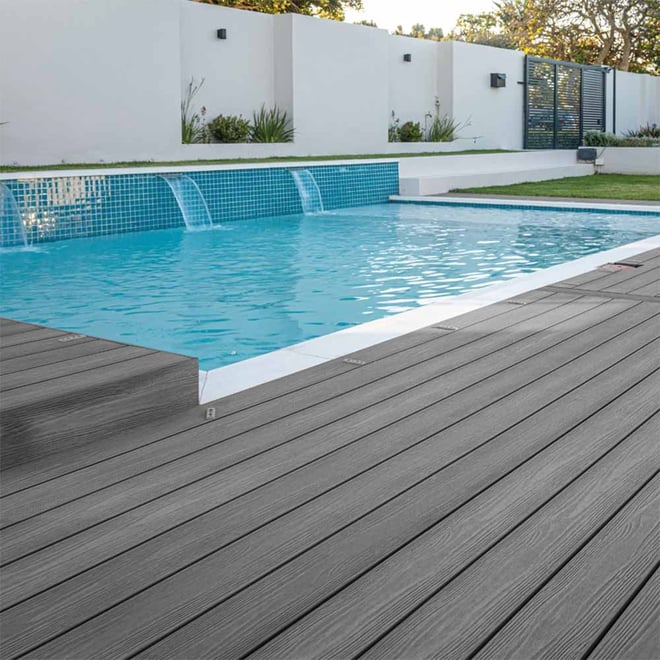 Eva-Last Apex Plus Composite Decking Board Grooved 140x24mm Alaskan Driftwood 5400mm