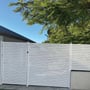 White Quickscreen Slat Fencing