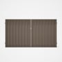 Good Neighbour® Superdek® Double Gate Standard .32 BMT 1.8m High Sheet: Beige, Frame: Beige