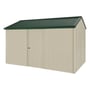 Handi-Heritage Shed H4 3.96X2.52 Roof:Caulfield Green Wall:Merino Front/Rear Single Door