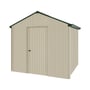 Handi-Heritage Shed H1 2.54X2.52 Roof:Caulfield Green Wall:Merino Gable End Single Door