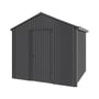 Handi-Heritage Shed H1 2.54X2.52 Roof:Gun Metal Grey Wall:Gun Metal Grey Gable End Single Door