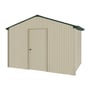 Handi-Heritage Shed H2 3.30X2.52 Roof:Caulfield Green Wall:Merino Gable End Single Door