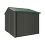Handi-Heritage Shed H2 3.30X2.52 Roof:Caulfield Green Wall:Slate Grey Gable End Single Door