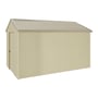 Handi-Heritage Shed H4 3.96X2.52 Roof:Merino Wall:Primrose Gable End Single Door