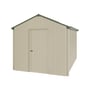 Handi-Heritage Shed H4 3.96X2.52 Roof:Rivergum Wall:Merino Gable End Single Door