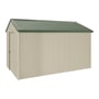 Handi-Heritage Shed H4 3.96X2.52 Roof:Rivergum Wall:Merino Gable End Single Door