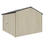 Handi-Heritage Shed H3 3.30X3.30 Roof:Gun Metal Grey Wall:Merino Front/Rear Double Door