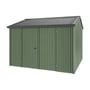 Handi-Heritage Shed H3 3.30X3.30 Roof:Gun Metal Grey Wall:Rivergum Front/Rear Double Door