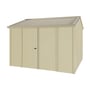 Handi-Heritage Shed H3 3.30X3.30 Roof:Merino Wall:Primrose Front/Rear Double Door