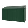 Handi-Heritage Shed H4 3.96X2.52 Roof:Caulfield Green Wall:Caulfield Green Front/Rear Double Door