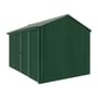 Handi-Heritage Shed H4 3.96X2.52 Roof:Caulfield Green Wall:Caulfield Green Front/Rear Double Door