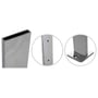 Breezewire Square Wire Spreader Post With Base Plate