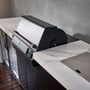 CROSSRAY eXtreme Electric White Outdoor Kitchen With Double Cabinets And Single Door Fridge