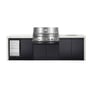 CROSSRAY Premium Xplor 4 Burner Gas Outdoor Kitchen With Single Door Fridge And Sink In White