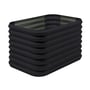 Corrugated Garden Bed Double Height Ebony