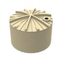 Round Poly Tank 31822L Armour Grey