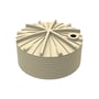 Squat Round Poly Tank 23639L Armour Grey