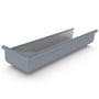 Quad Gutter 175  Return Stop End Left Hand Armour Grey