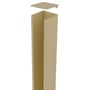 Alumawall Retaining Wall 1-Way Post 1700mm Primrose