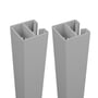 Quickscreen Plus 65mm x 2400mm 1-Way Post Twin Pack Black