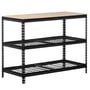 Heavy Duty Workbench with Wire Shelves